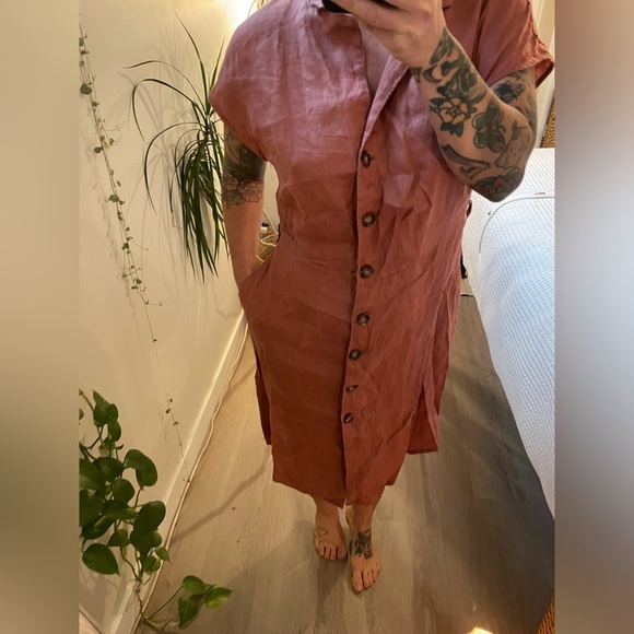 MNG button front dress. Size M - Picture 6 of 8